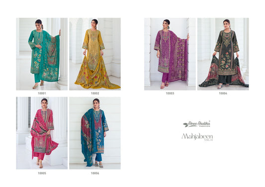 Mahjabeen Vol 10 Shree Shalika Fashion Cotton Lawn Pant Style Suits Exporter India