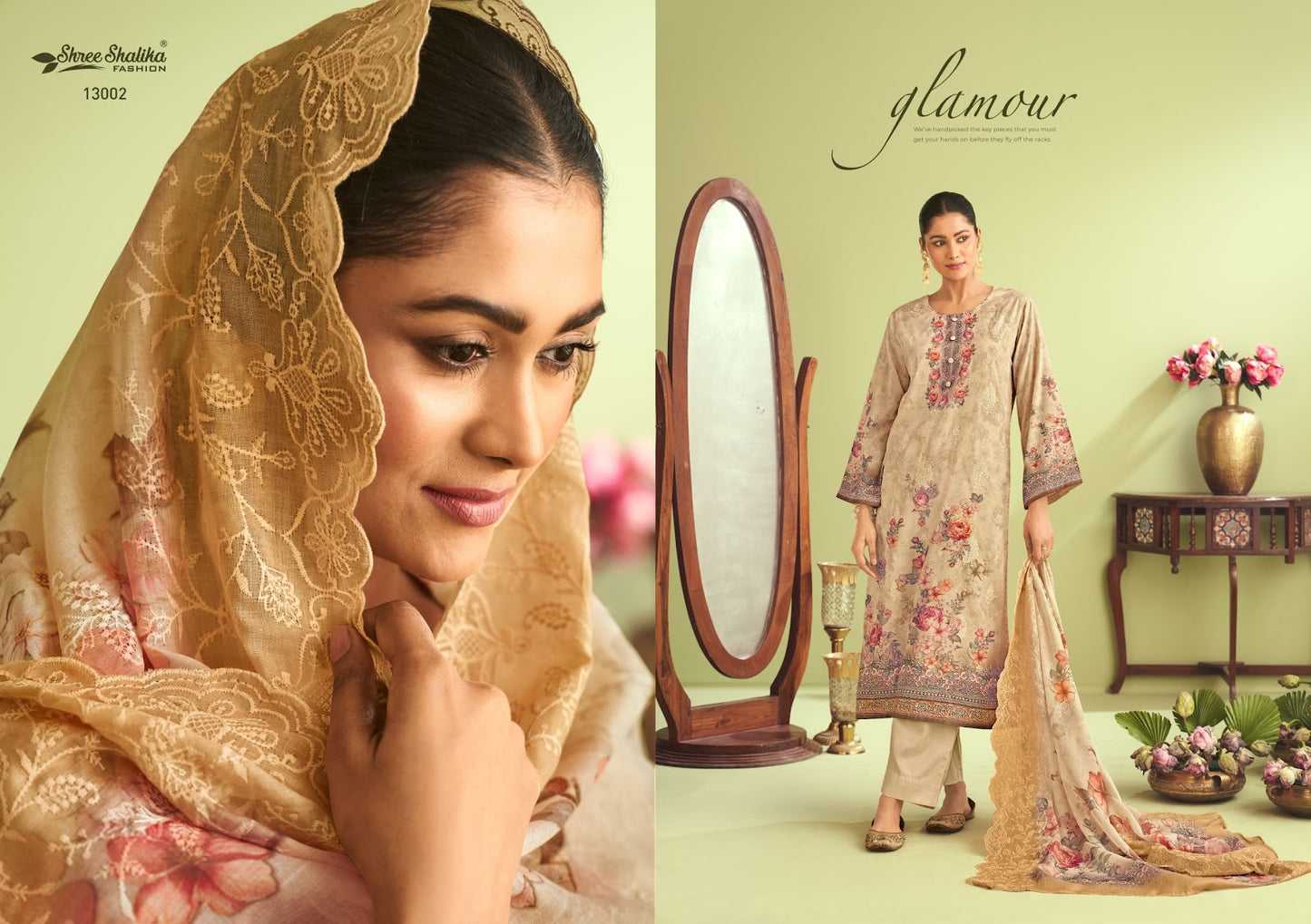 Mahjabeen Vol 13 Shree Shalika Fashion Cotton Lawn Karachi Salwar Suits Manufacturer Gujarat