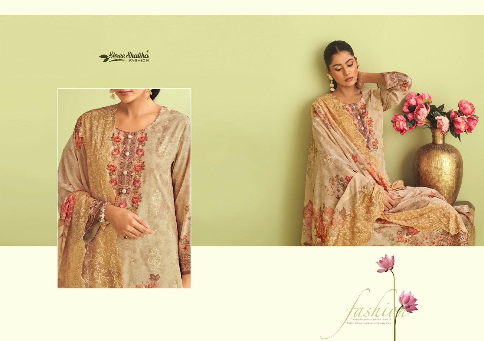 Mahjabeen Vol 13 Shree Shalika Fashion Cotton Lawn Karachi Salwar Suits Manufacturer Gujarat