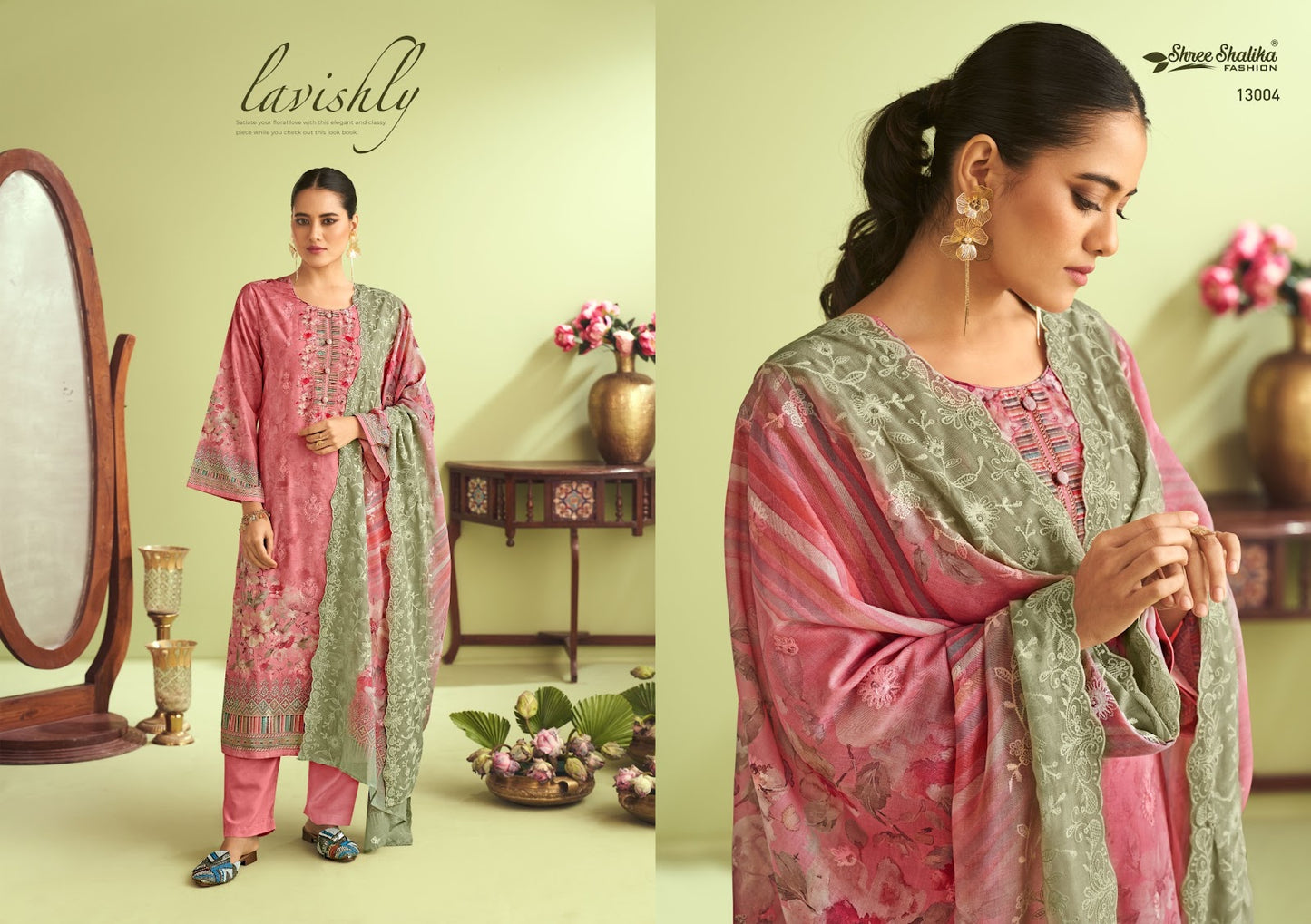 Mahjabeen Vol 13 Shree Shalika Fashion Cotton Lawn Karachi Salwar Suits Manufacturer Gujarat