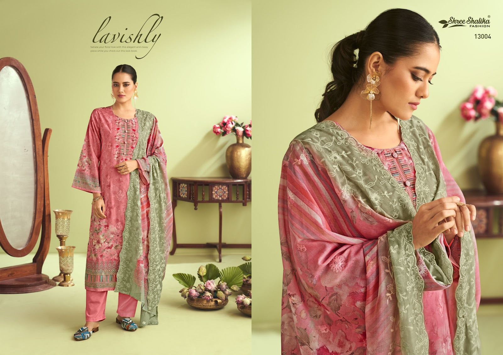 Mahjabeen Vol 13 Shree Shalika Fashion Cotton Lawn Karachi Salwar Suits Manufacturer Gujarat