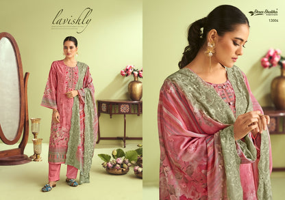 Mahjabeen Vol 13 Shree Shalika Fashion Cotton Lawn Karachi Salwar Suits Manufacturer Gujarat