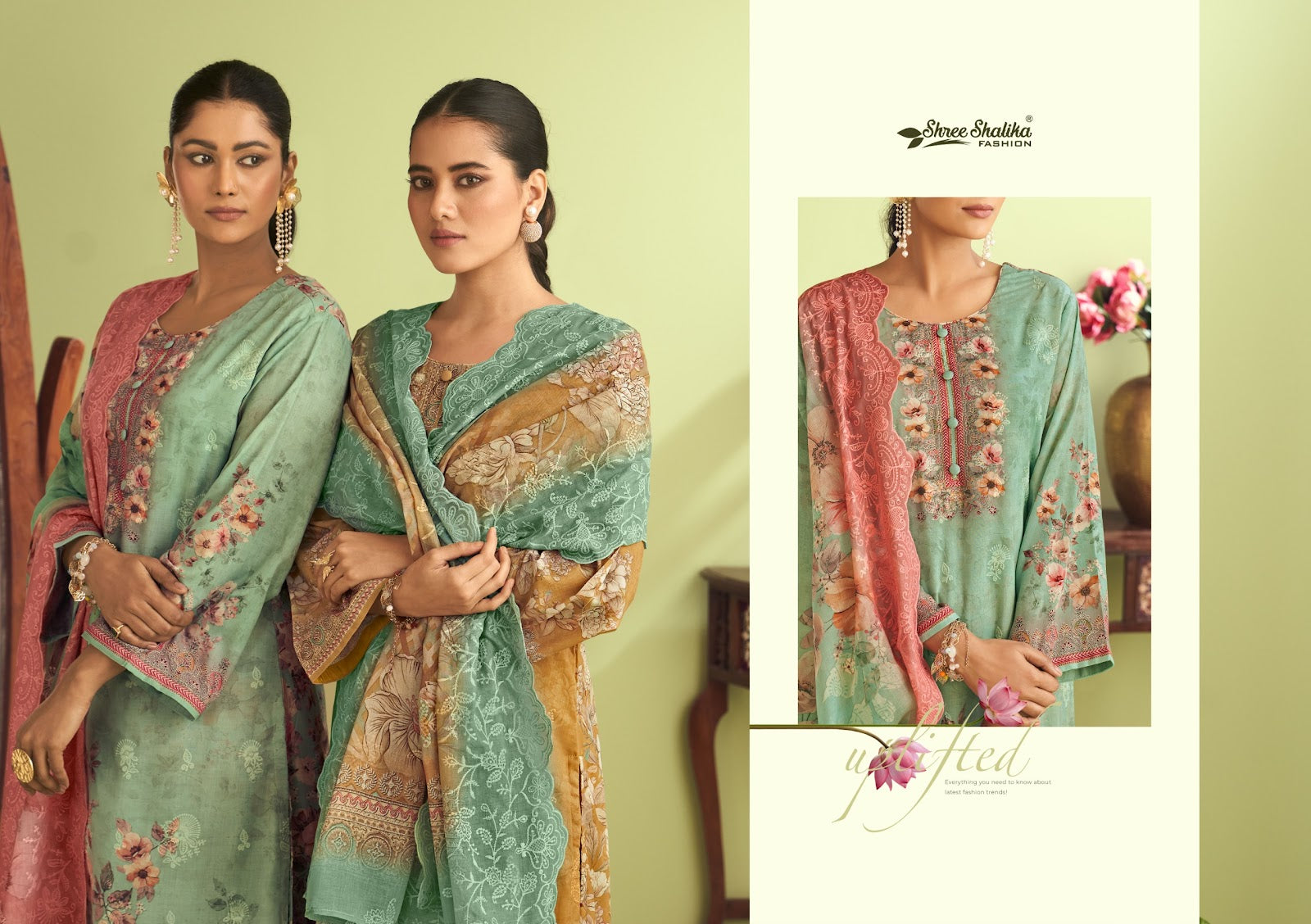 Mahjabeen Vol 13 Shree Shalika Fashion Cotton Lawn Karachi Salwar Suits Manufacturer Gujarat