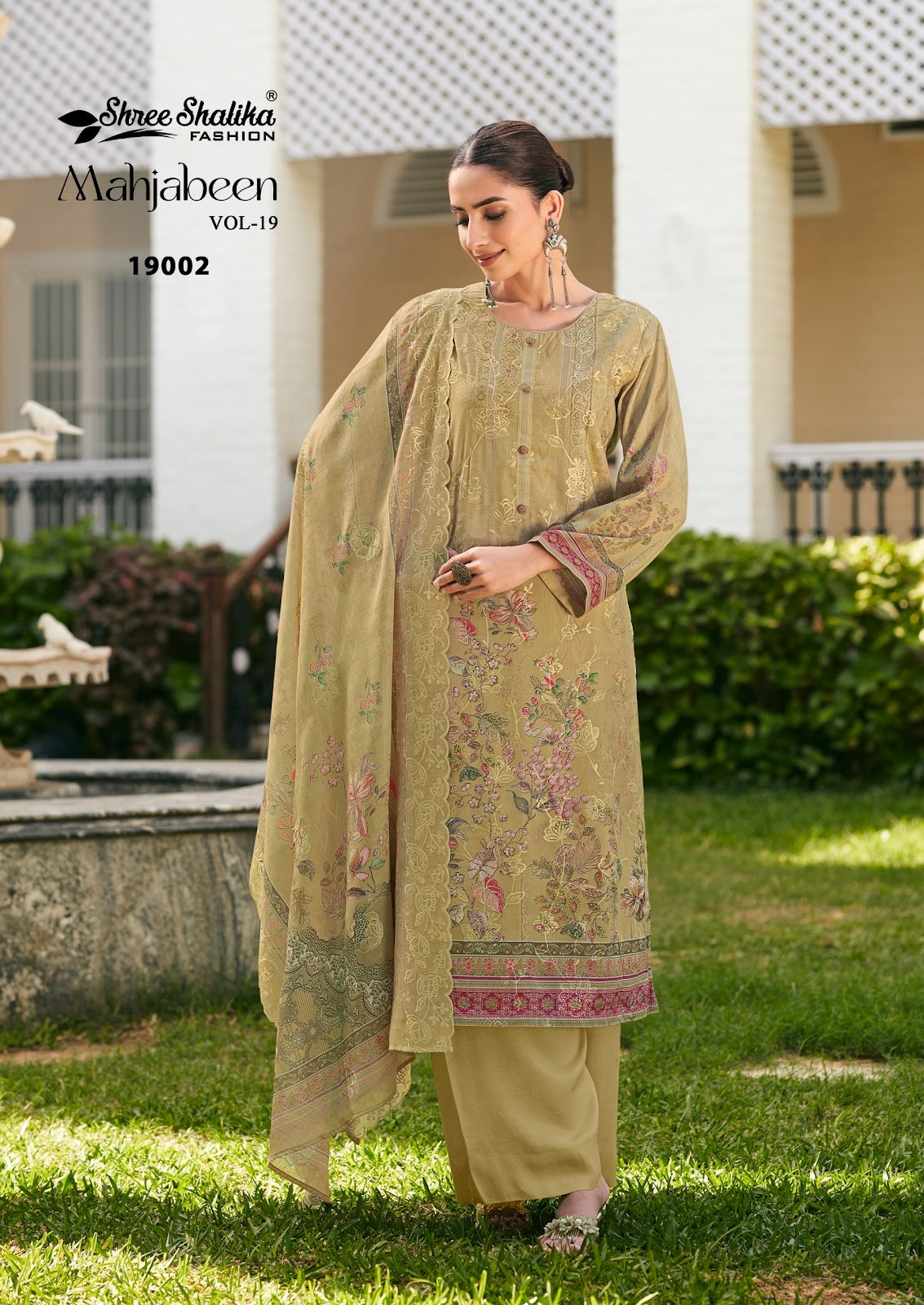 Mahjabeen Vol 19 Shree Shalika Fashion Cotton Lawn Pant Style Suits Wholesaler
