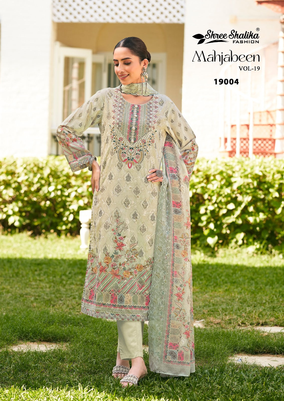 Mahjabeen Vol 19 Shree Shalika Fashion Cotton Lawn Pant Style Suits Wholesaler