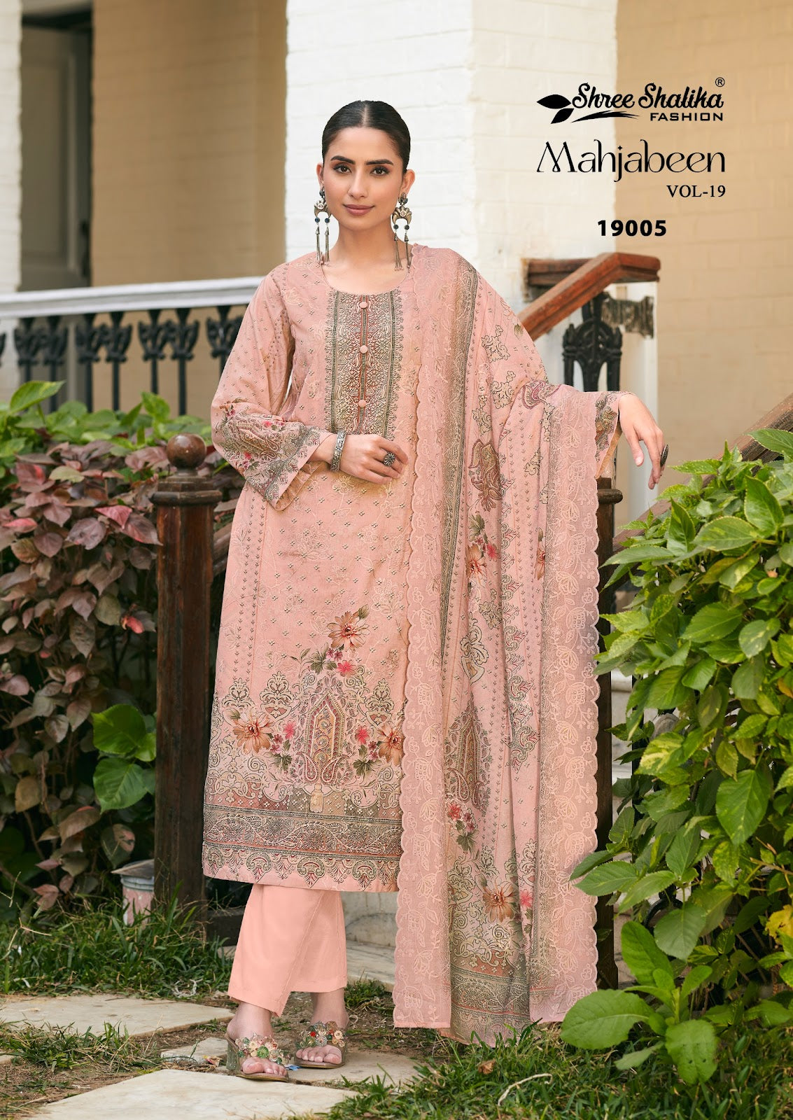 Mahjabeen Vol 19 Shree Shalika Fashion Cotton Lawn Pant Style Suits Wholesaler