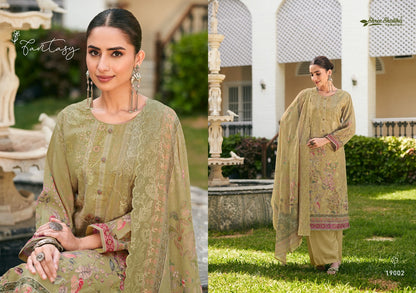 Mahjabeen Vol 19 Shree Shalika Fashion Cotton Lawn Pant Style Suits Wholesaler