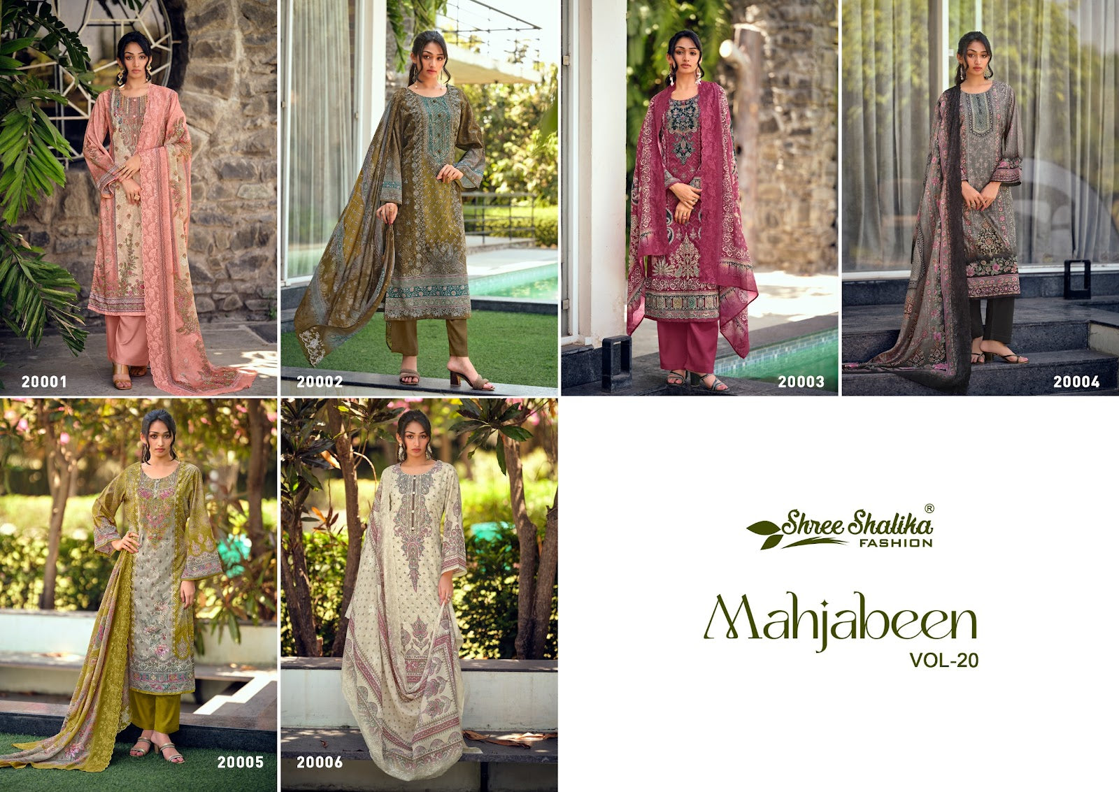 Mahjabeen Vol 20 Shree Shalika Fashion Cotton Lawn Pakistani Salwar Suits Manufacturer