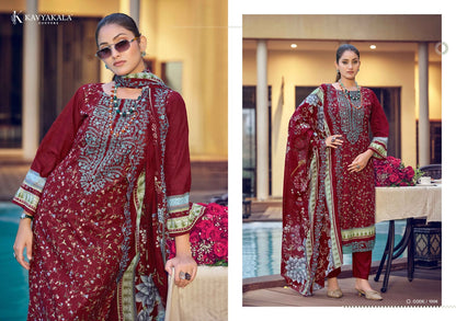 Mahnoor Kavyakala Lawn Cotton Karachi Salwar Suits Wholesaler India
