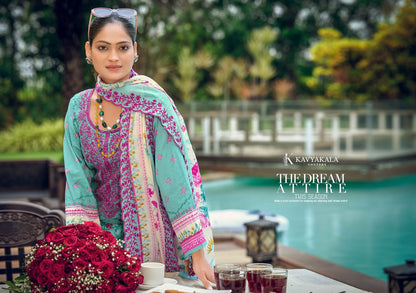 Mahnoor Kavyakala Lawn Cotton Karachi Salwar Suits Wholesaler India