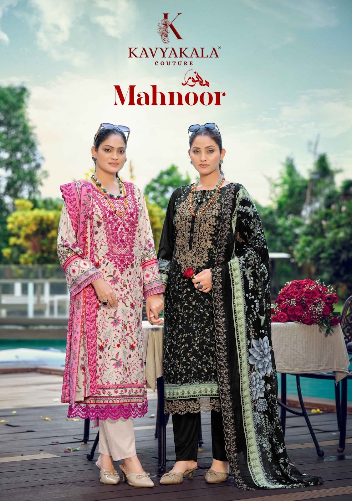 Mahnoor Kavyakala Lawn Cotton Karachi Salwar Suits Wholesaler India