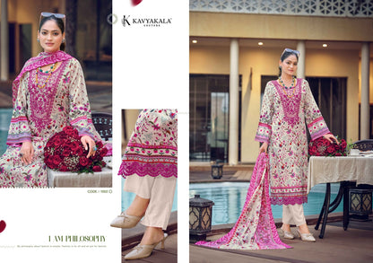 Mahnoor Kavyakala Lawn Cotton Karachi Salwar Suits Wholesaler India