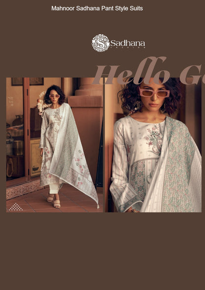 Mahnoor Sadhana Jam Cotton Pant Style Suits Manufacturer