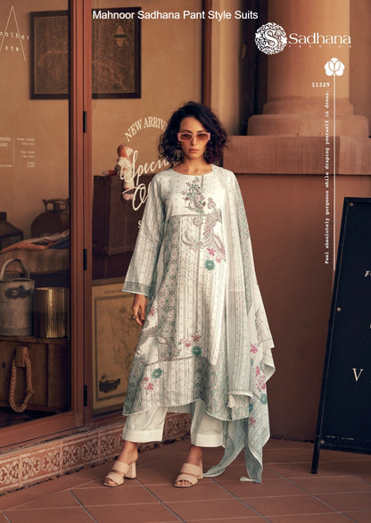 Mahnoor Sadhana Jam Cotton Pant Style Suits Manufacturer