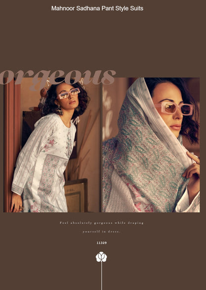 Mahnoor Sadhana Jam Cotton Pant Style Suits Manufacturer