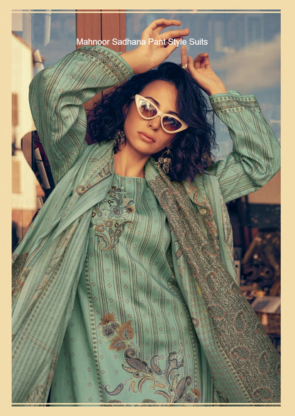 Mahnoor Sadhana Jam Cotton Pant Style Suits Manufacturer