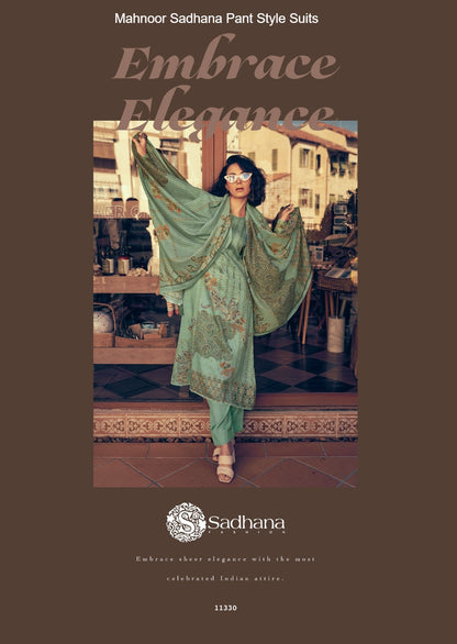 Mahnoor Sadhana Jam Cotton Pant Style Suits Manufacturer