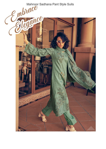 Mahnoor Sadhana Jam Cotton Pant Style Suits Manufacturer