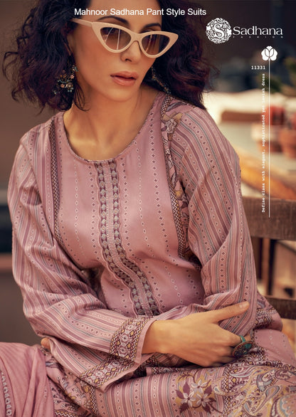 Mahnoor Sadhana Jam Cotton Pant Style Suits Manufacturer