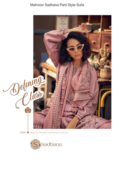 Mahnoor Sadhana Jam Cotton Pant Style Suits Manufacturer