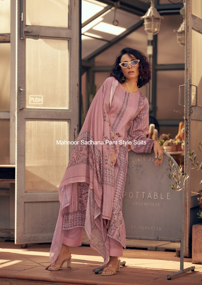 Mahnoor Sadhana Jam Cotton Pant Style Suits Manufacturer