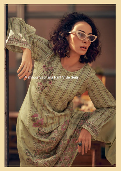 Mahnoor Sadhana Jam Cotton Pant Style Suits Manufacturer
