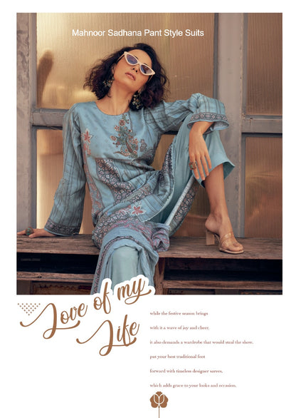 Mahnoor Sadhana Jam Cotton Pant Style Suits Manufacturer