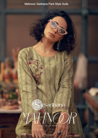 Mahnoor Sadhana Jam Cotton Pant Style Suits Manufacturer