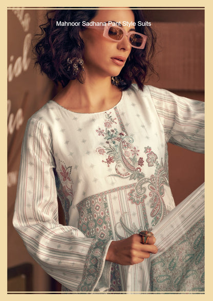 Mahnoor Sadhana Jam Cotton Pant Style Suits Manufacturer