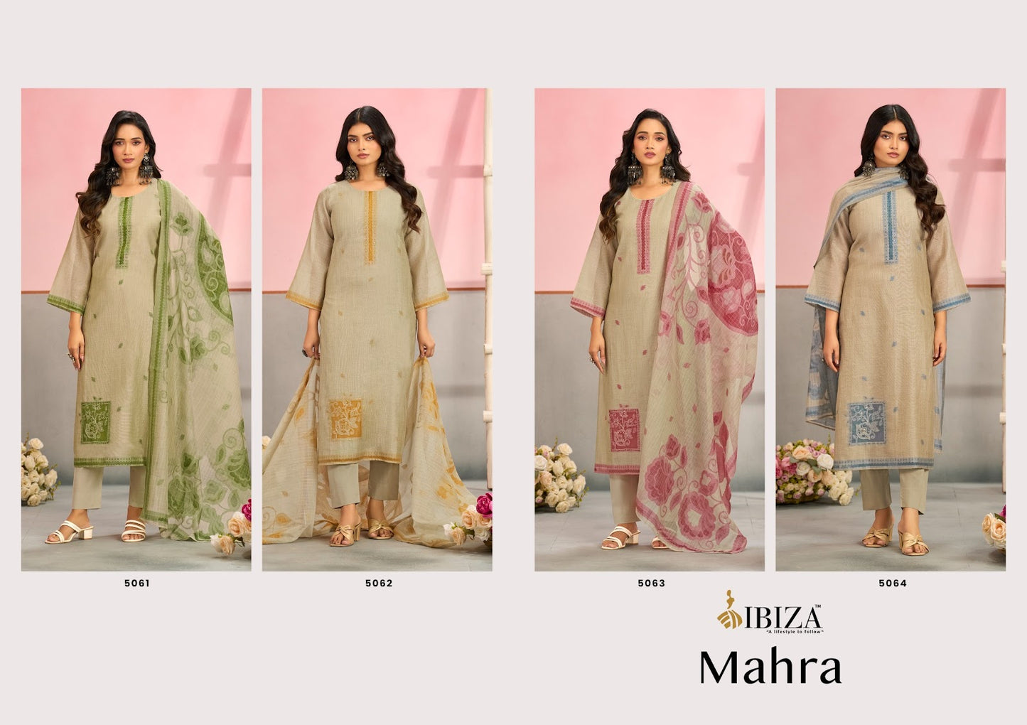 Mahra Ibiza Organic Cotton Pant Style Suits Wholesaler Gujarat
