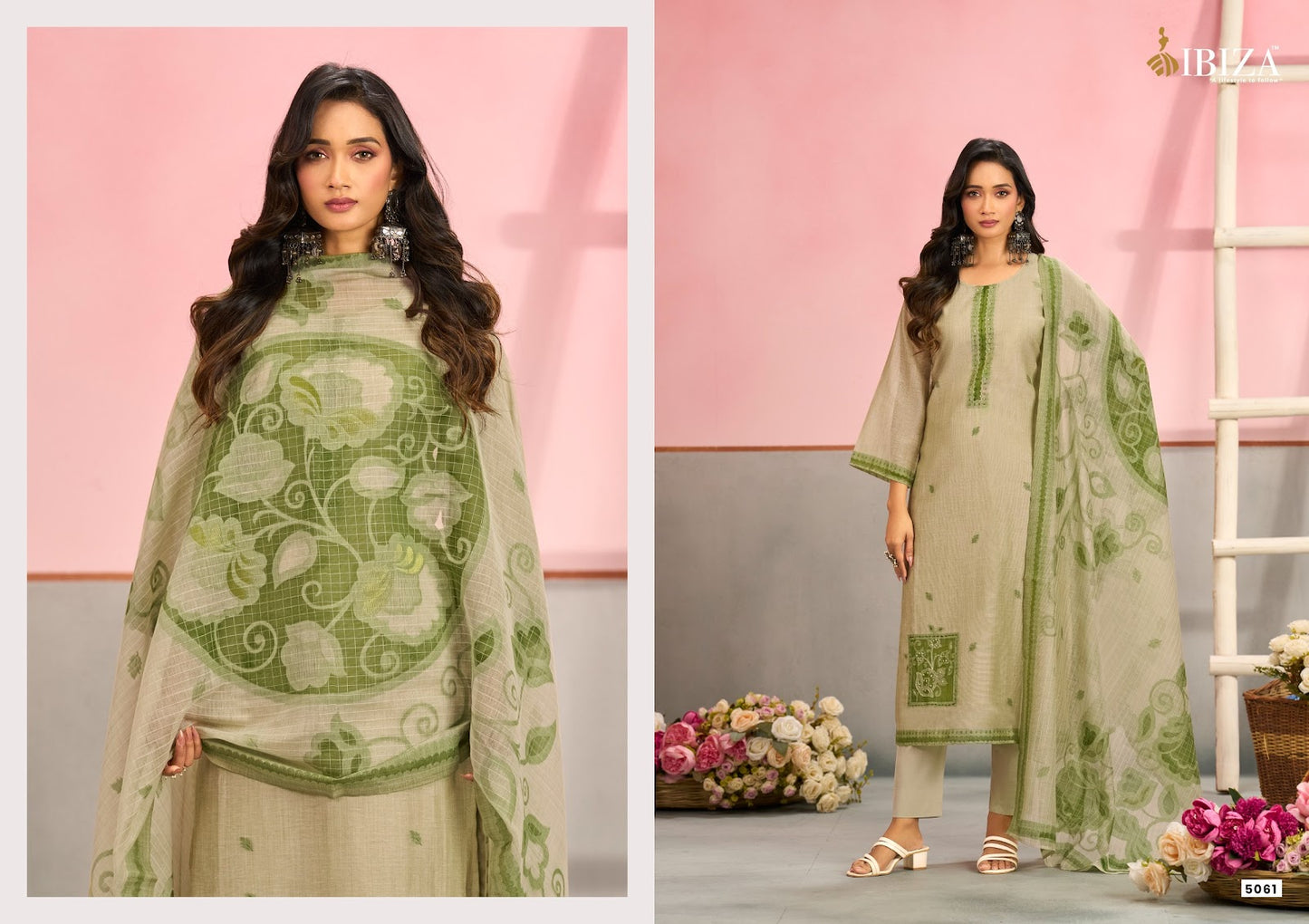 Mahra Ibiza Organic Cotton Pant Style Suits Wholesaler Gujarat