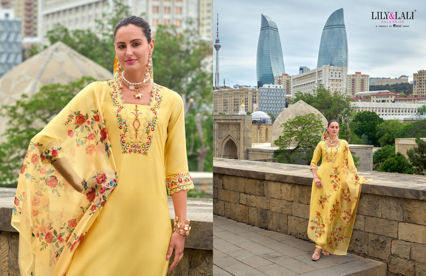 Mahra Lily Lali Viscose Readymade Pant Style Suits Wholesale Rate