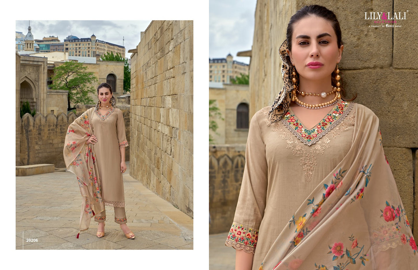 Mahra Lily Lali Viscose Readymade Pant Style Suits Wholesale Rate