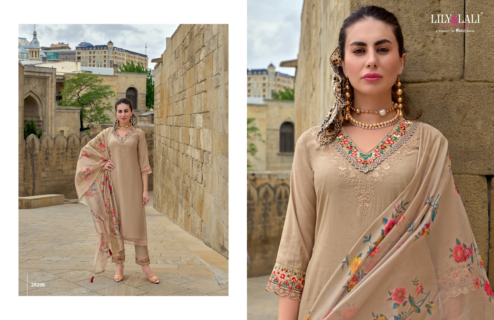 Mahra Lily Lali Viscose Readymade Pant Style Suits Wholesale Rate