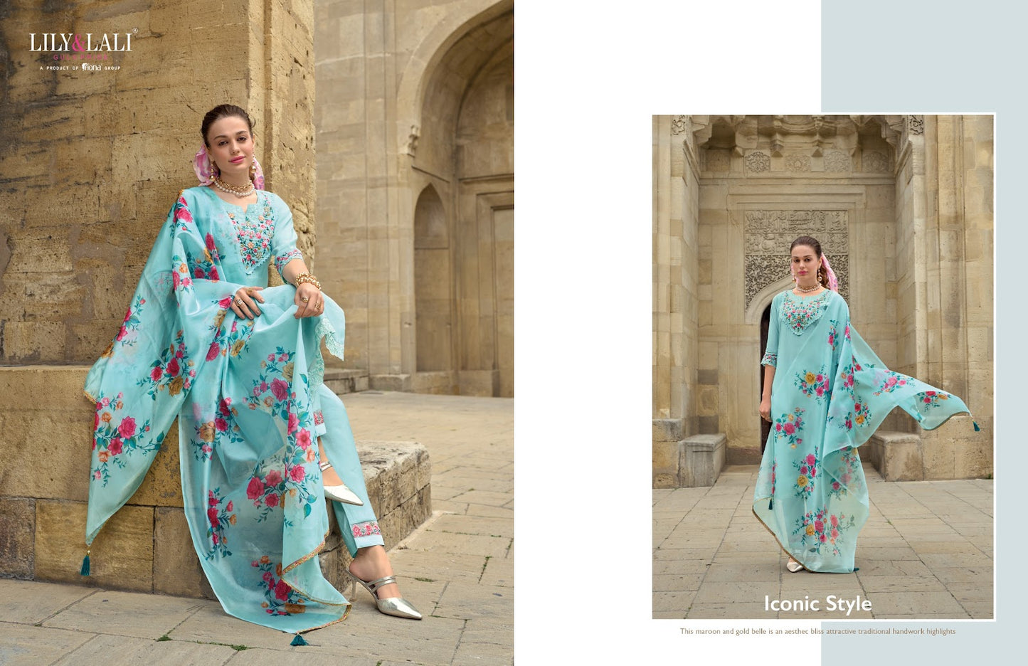 Mahra Lily Lali Viscose Readymade Pant Style Suits Wholesale Rate
