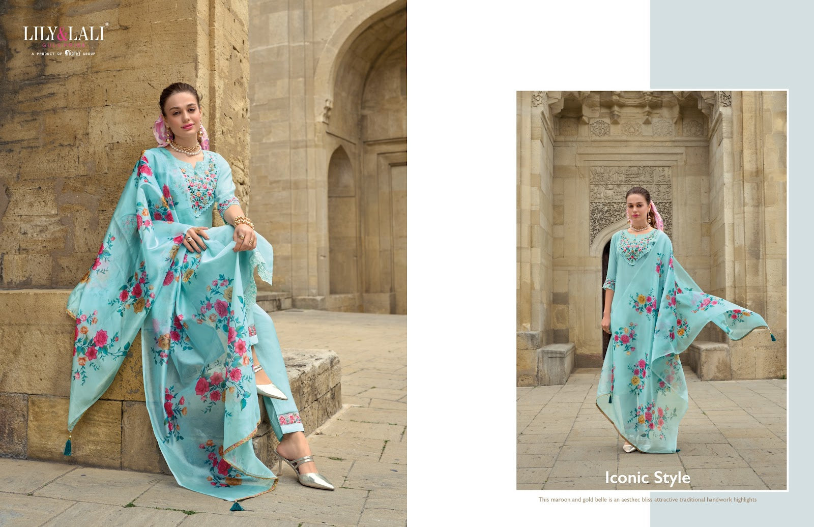 Mahra Lily Lali Viscose Readymade Pant Style Suits Wholesale Rate