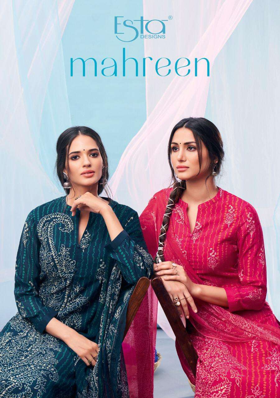 Mahreen Esta Designs Pure Muslin Plazzo Style Suits Supplier