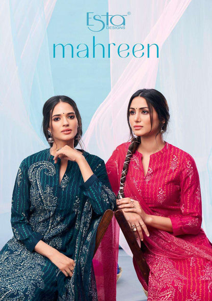 Mahreen Esta Designs Pure Muslin Plazzo Style Suits Supplier