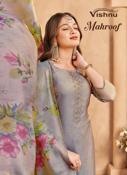 Mahroof Vishnu Impex Moss Pant Style Suits Supplier India