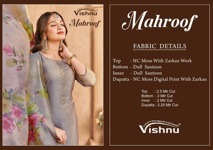 Mahroof Vishnu Impex Moss Pant Style Suits Supplier India