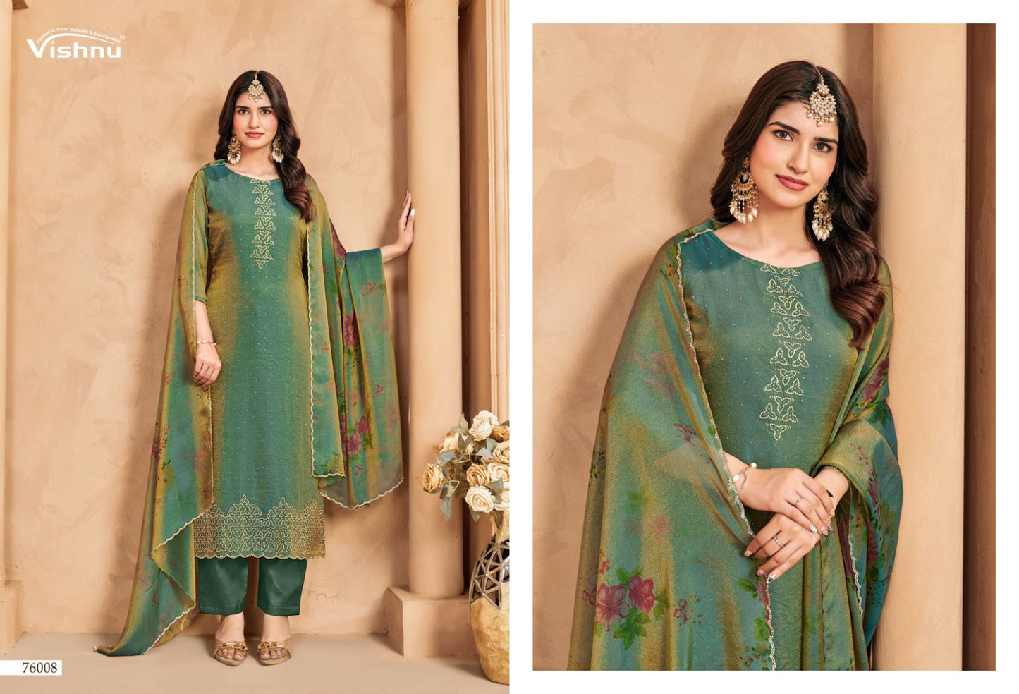 Mahroof Vishnu Impex Moss Pant Style Suits Supplier India
