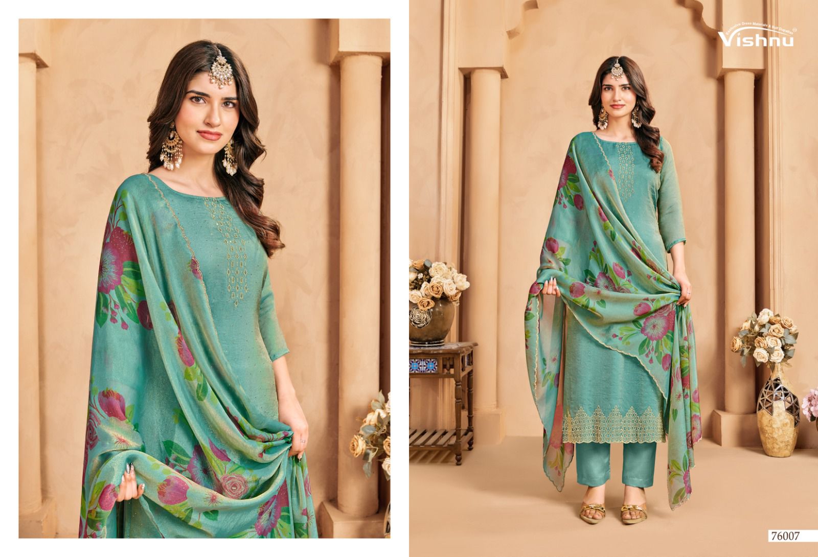 Mahroof Vishnu Impex Moss Pant Style Suits Supplier India