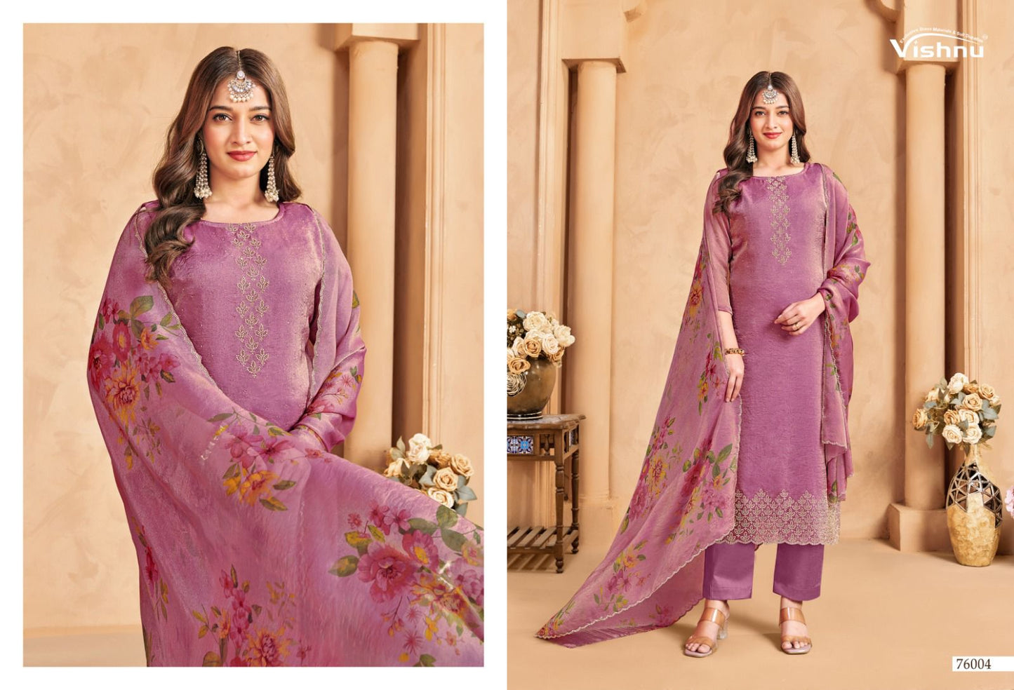 Mahroof Vishnu Impex Moss Pant Style Suits Supplier India