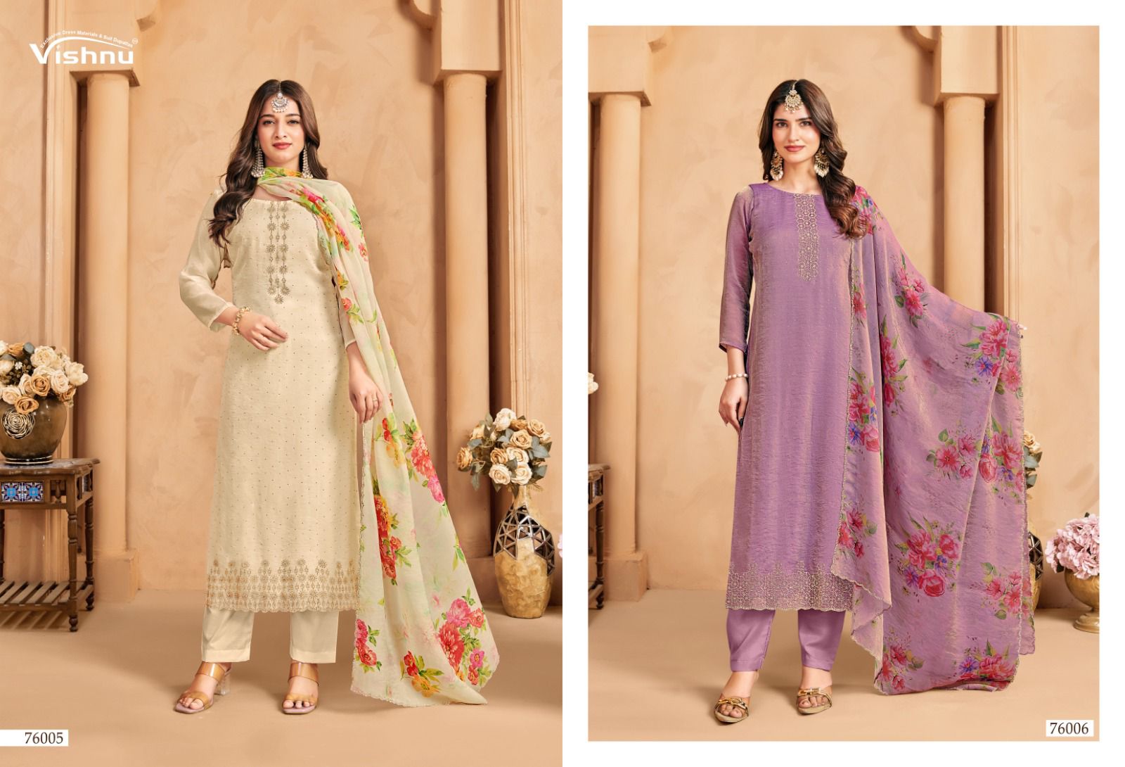 Mahroof Vishnu Impex Moss Pant Style Suits Supplier India