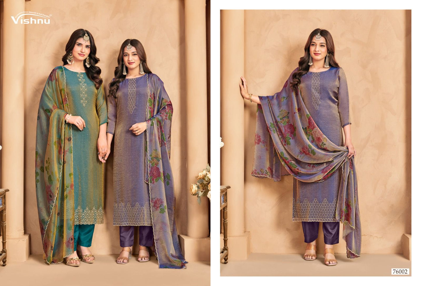 Mahroof Vishnu Impex Moss Pant Style Suits Supplier India