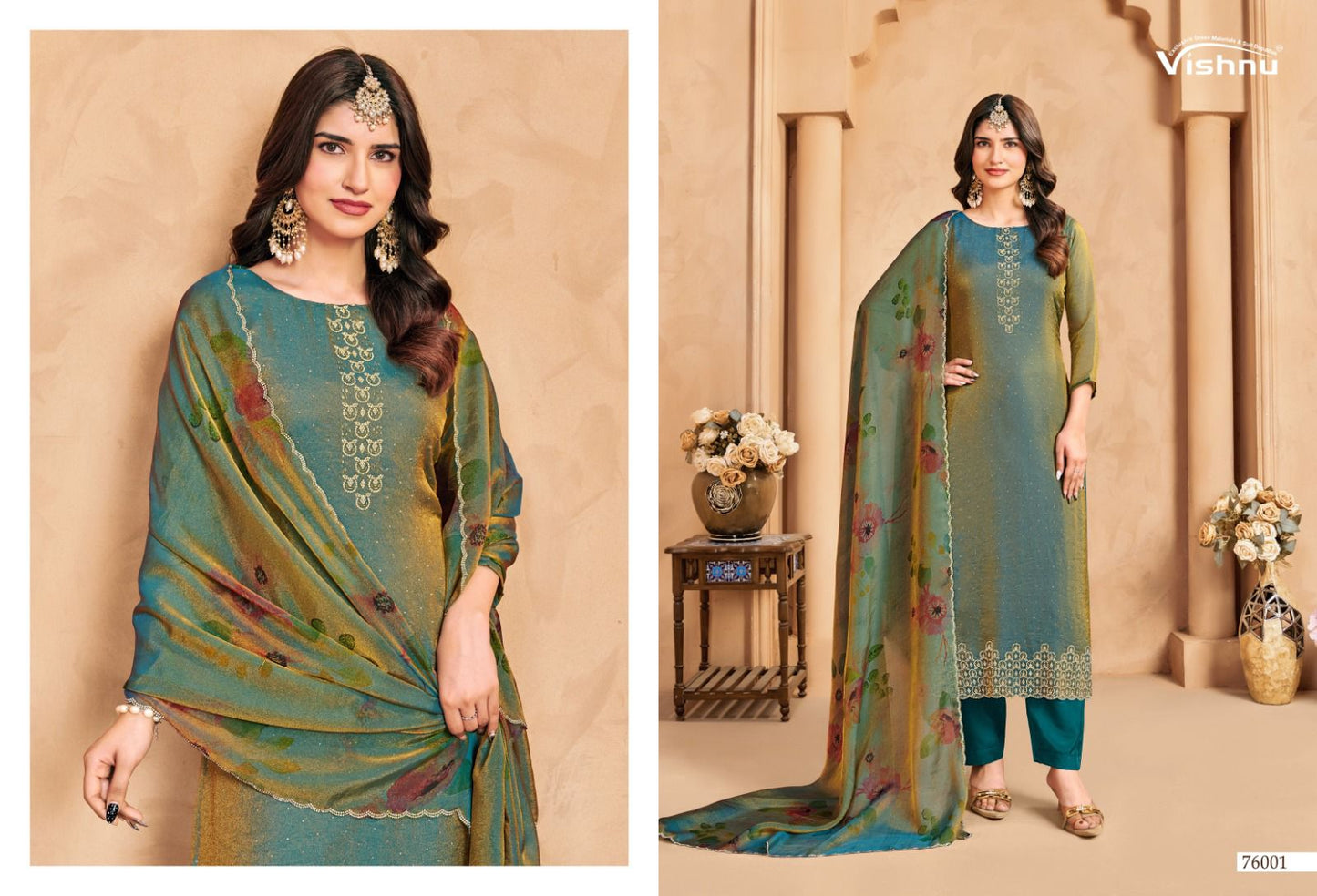 Mahroof Vishnu Impex Moss Pant Style Suits Supplier India