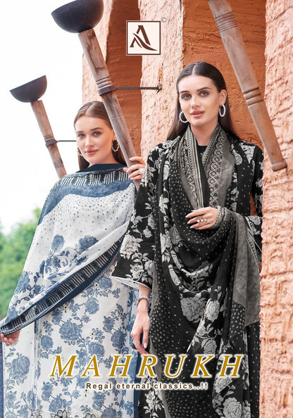 Mahrukh Alok Cambric Cotton Karachi Salwar Suits Manufacturer Ahmedabad