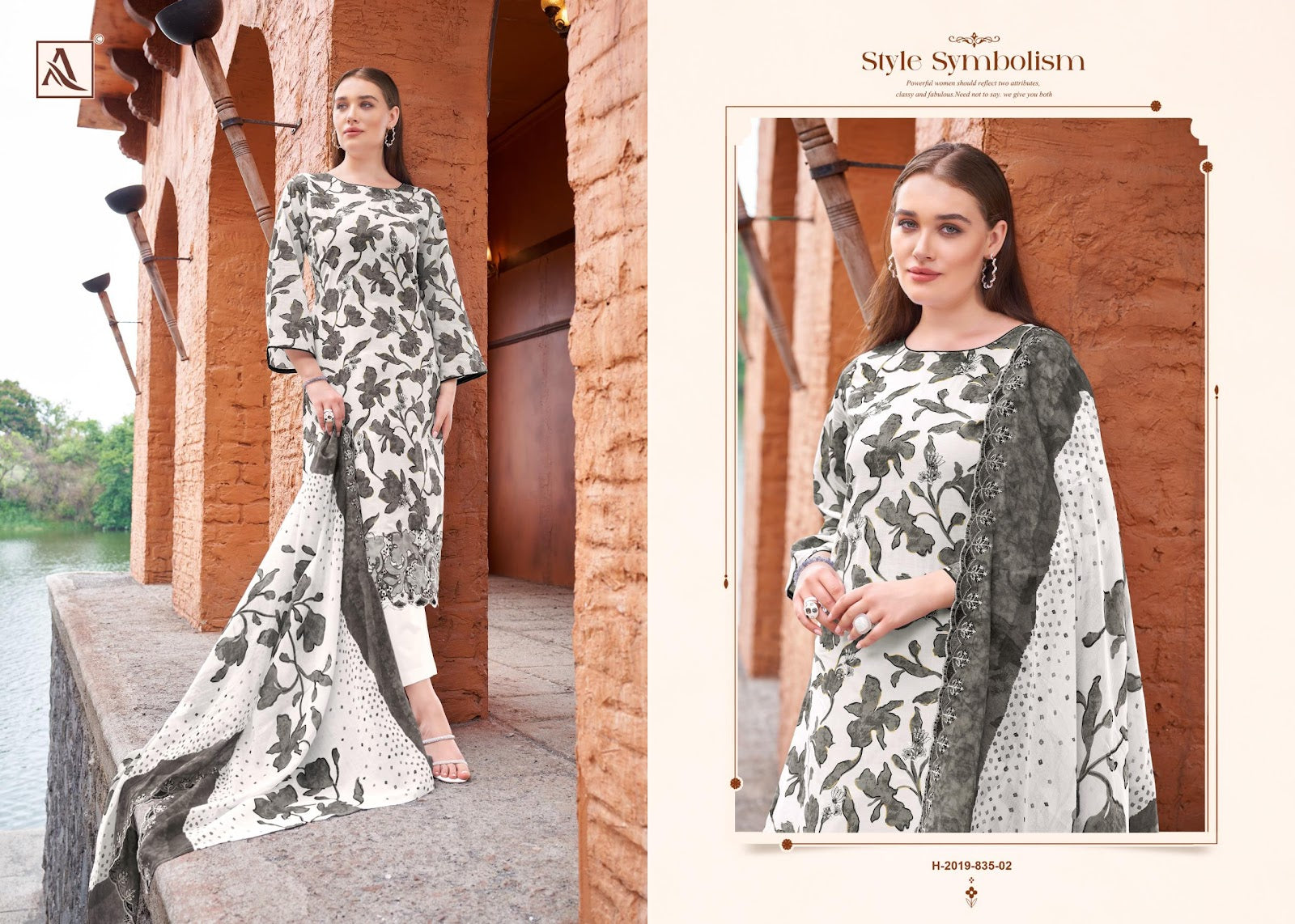 Mahrukh Alok Cambric Cotton Karachi Salwar Suits Manufacturer Ahmedabad