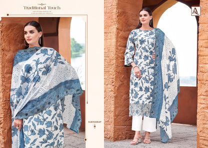 Mahrukh Alok Cambric Cotton Karachi Salwar Suits Manufacturer Ahmedabad