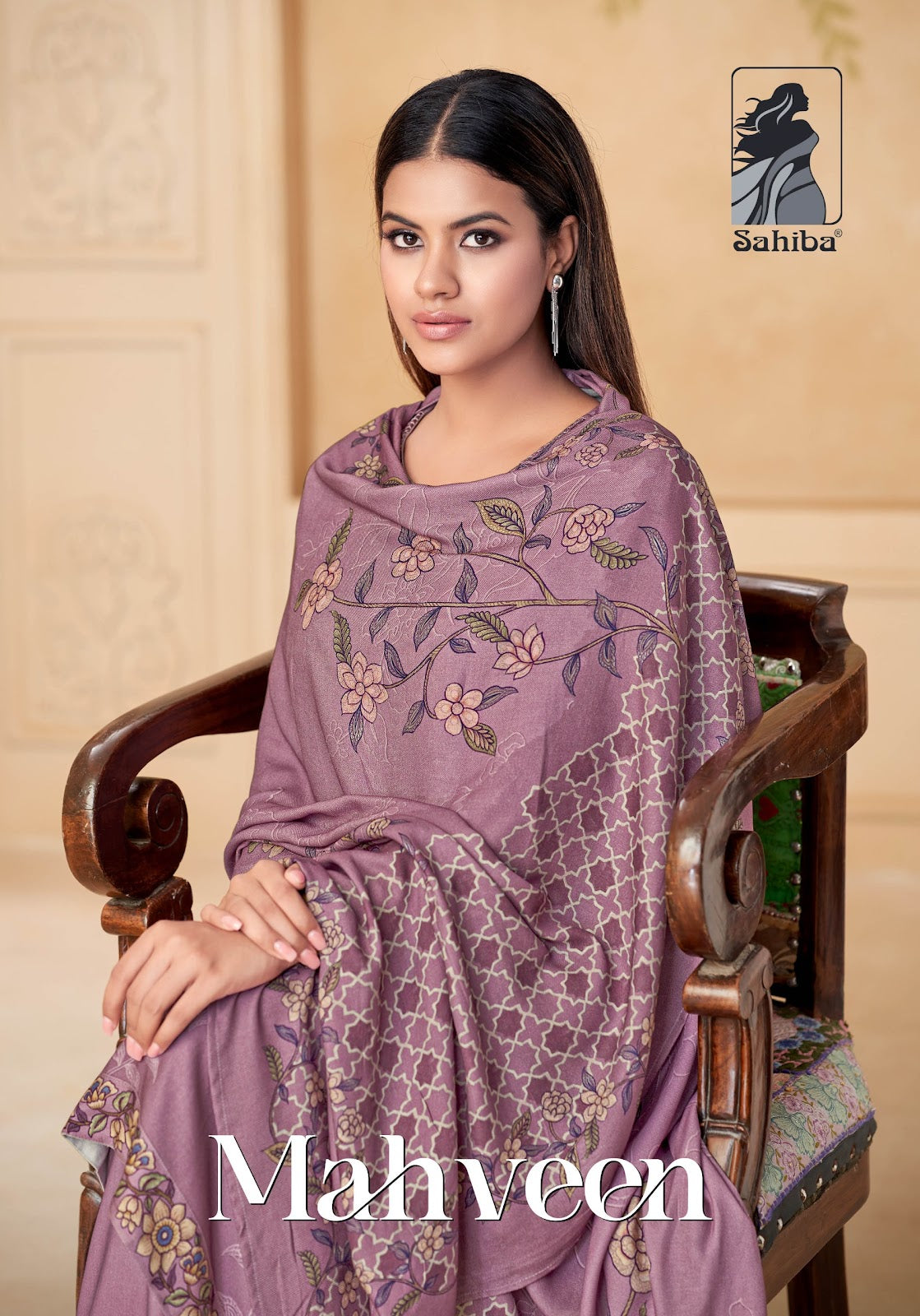 mahveen sahiba twill pashmina suits manufacturer ahmedabad